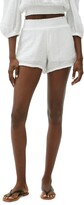 Thumbnail for your product : Michael Stars Peggy Smocked Waist Gauze Shorts