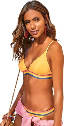 Yellow Triangle Bikini | Shop The Largest Collection | ShopStyle