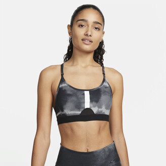 Nike Women's Swoosh Icon Clash Medium-Support 1-Piece Pad V-Neck Sports Bra  - ShopStyle