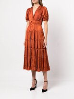 Thumbnail for your product : Ulla Johnson Rose plissé satin midi dress