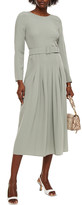 Thumbnail for your product : Goat Josephine Pleated Crepe Midi Dress