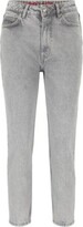 Thumbnail for your product : HUGO BOSS Relaxed-fit mom jeans in gray organic-cotton denim