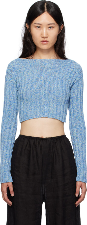 Base Range Blue Macau Sweater - ShopStyle