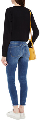 DL1961 Frayed Mid-rise Skinny Jeans