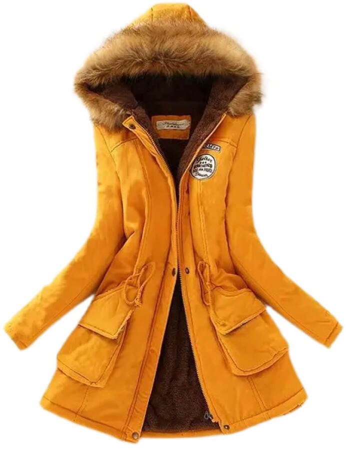 winter coat yellow