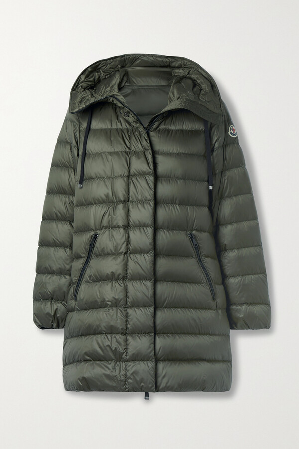 Moncler Gnosia Hooded Quilted Shell Down Jacket - Green - ShopStyle