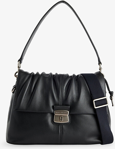 Marc Jacobs Womens Black The Cristina Messenger Leather Shoulder Bag