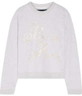 Thumbnail for your product : Needle & Thread English Rose Embroidered Cotton-blend Jersey Sweatshirt