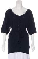 Thumbnail for your product : Barneys New York Barney's New York Tricot Knit Top Blue Barney's New York Tricot Knit Top
