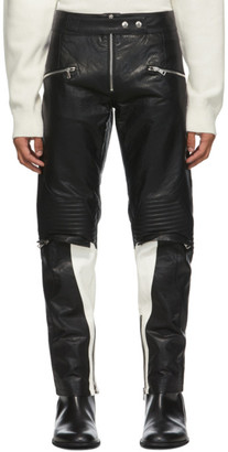 back zipper leather pants
