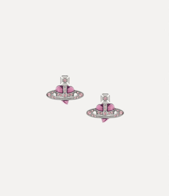 Vivienne Westwood New Diamante Heart Earrings - ShopStyle
