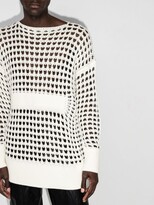 Thumbnail for your product : Sulvam Mesh Knit Sweater