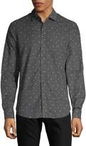 Thumbnail for your product : Black Brown 1826 Classic Fit Printed Corduroy Button-Down Shirt
