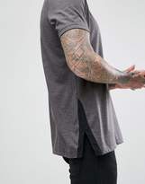 Thumbnail for your product : ASOS Design Relaxed Longline T-Shirt With Side Split Contrast Detail