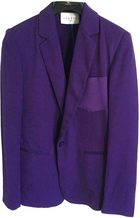 sandro purple coat