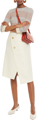 Marni Wool-blend Twill Wrap Skirt