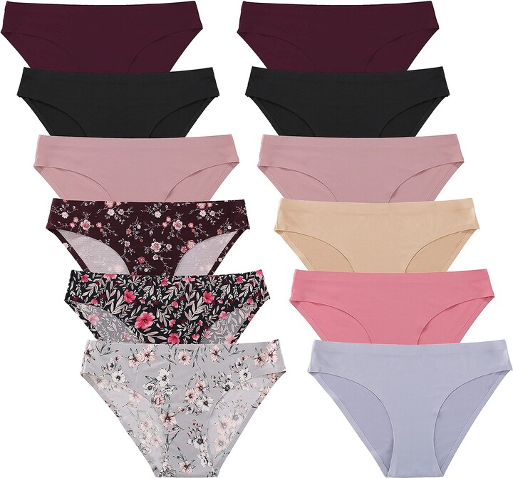 Emprella Womens Underwear Bikini Panties Cotton/Spandex - 6 Pack Colors and  Patterns May Vary (Small, Assorted) … at  Women's Clothing store