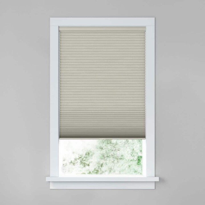Levolor Classic Value Pebble Sand Cordless Light Filtering Polyester 3/4 in. Cellular Shades-61 in. W x 72 in. L, Custom
