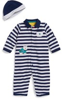 Thumbnail for your product : Little Me 'Argyle Bear' Romper & Hat (Baby Boys)