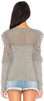 Thumbnail for your product : BCBGeneration Pointelle Ruffle Pullover Sweater