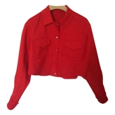Thumbnail for your product : Kenzo Red Cotton Biker jacket
