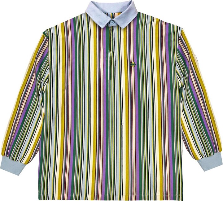Cross Colours Mens Retro Stripe Rugby Shirt - ShopStyle