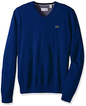 Lacoste Men's Seg 1 Cotton Jersey V-Neck Sweater, Ah0347-51