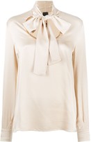 Thumbnail for your product : Pinko Chain Embellished Tie Neck Blouse