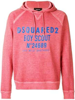 DSQUARED2 Boy Scout printed hoodie