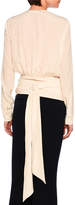 Thumbnail for your product : Stella McCartney Freya Kimono-Wrap Blouson Top, Ivory