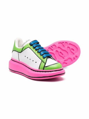 ALEXANDER MCQUEEN KIDS Colour-Blocked Low-Top Sneakers