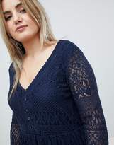 Thumbnail for your product : Junarose Lace Botton Down Dress