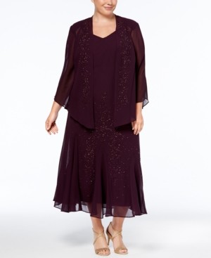 brown plus size dress