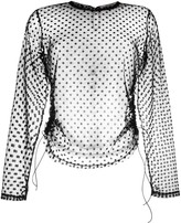 Thumbnail for your product : Dorothee Schumacher Polka Dot Sheer Top