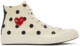 Thumbnail for your product : Comme des Garçons PLAY Off-White Converse Edition Polka Dot High Sneakers