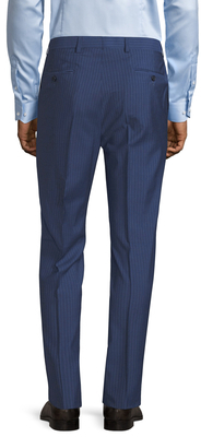 Brooks Brothers Wool Striped Flat Front Trousers
