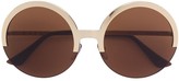 Thumbnail for your product : Marni Round Half Frame Sunglasses