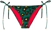 Thumbnail for your product : La DoubleJ Floral Leopard Print Bikini Bottoms