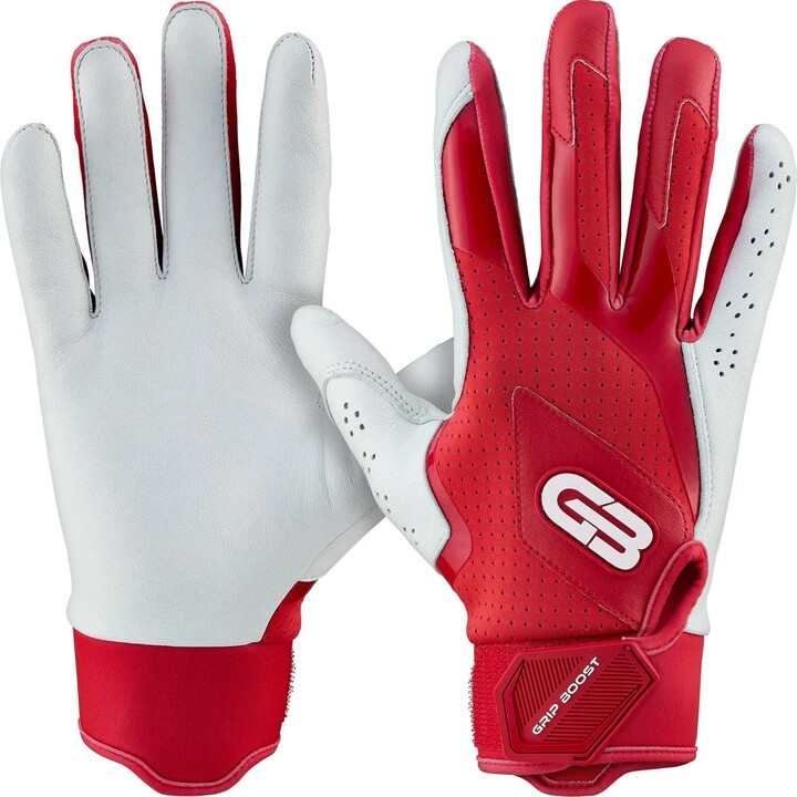 Grip Boost Adult Loaded Batting Gloves, Men's, Small, White