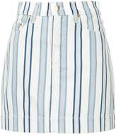 Thumbnail for your product : Nobody Denim Piper striped mini skirt