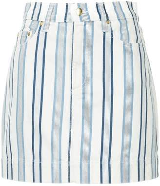 Nobody Denim Piper striped mini skirt