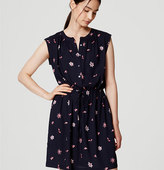 Thumbnail for your product : LOFT Tall Floral Henley Shirtdress