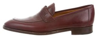 Hermes Leather Semi Pointed-Toe Loafers