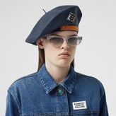 Thumbnail for your product : Burberry Logo Graphic Merino Wool Beret