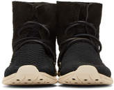 Thumbnail for your product : Visvim Black Huron Mesh Moc Hi-Folk Sneakers