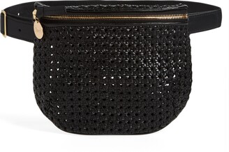 Clare V. Simple Perforated Leather Tote in Black Perf