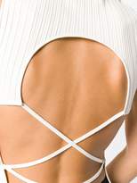 Thumbnail for your product : Esteban Cortazar open back corset knit top