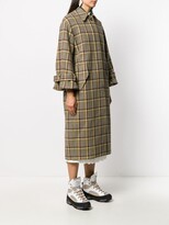 Thumbnail for your product : Alberto Biani Plaid Single-Breasted Coat