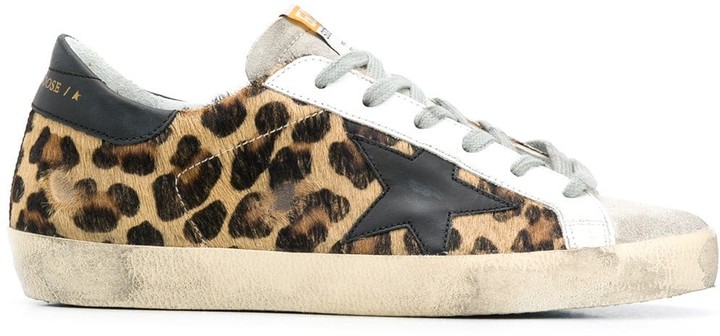 golden goose superstar animal print