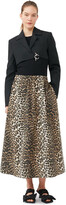 Thumbnail for your product : Ganni Leopard Printed Elasticated Maxi Skirt